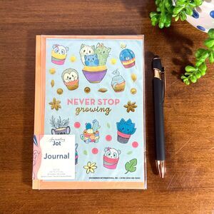Journal Notebook with Lined Pages 5x7 Stickers Plants Never Stop Growing Diary